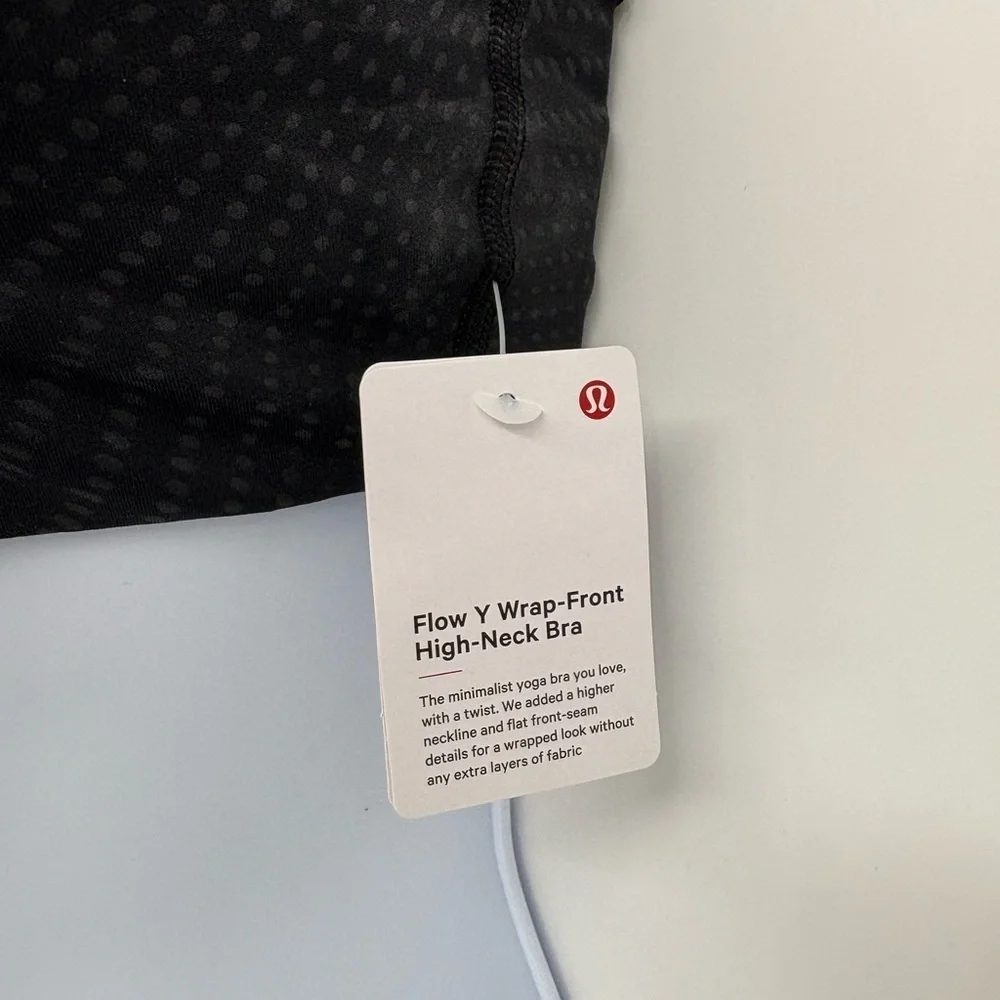 Lululemon Flow Y Wrap-Front High -Neck Bra